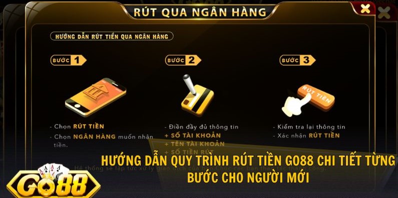 Hướng dẫn quy trình rút tiền cho anh em hiểu rõ