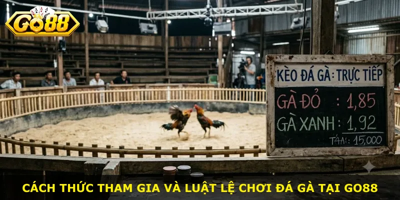 Cách thức tham gia và luật lệ chơi đá gà tại Go88