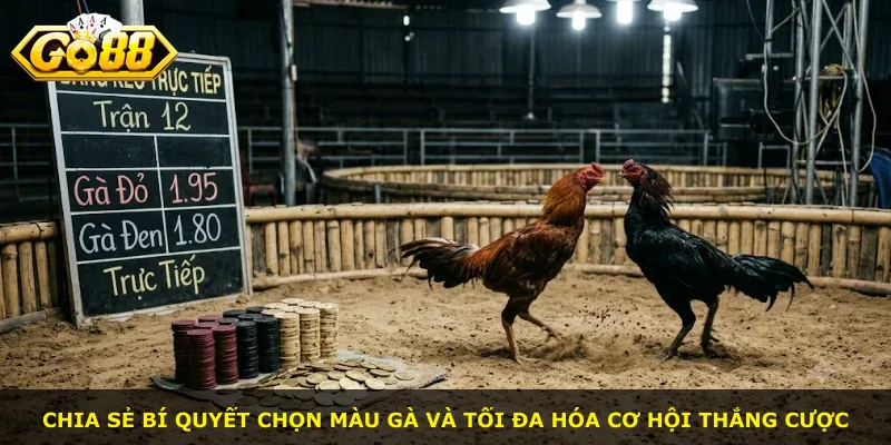 Chia sẻ bí quyết chọn màu gà và tối đa hóa cơ hội thắng cược