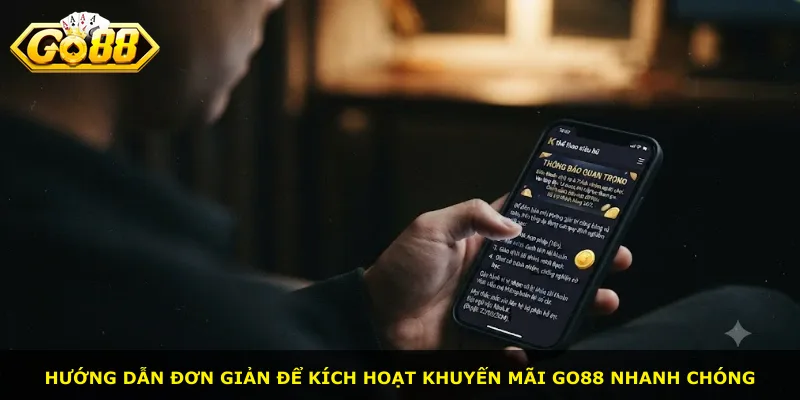 Hướng dẫn đơn giản để kích hoạt khuyến mãi GO88 nhanh chóng