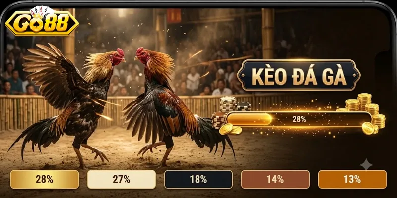 Kèo Đá Gà GO88 Cập Nhật Nhanh, Tỷ Lệ Hấp Dẫn Cho Người Chơi Cá Cược