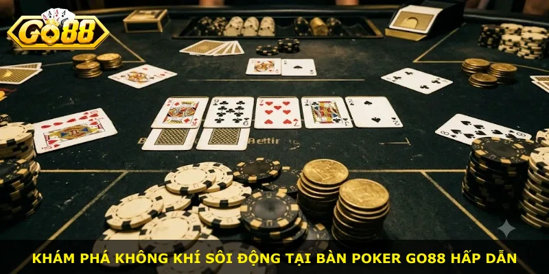 Khám phá không khí sôi động tại bàn Poker Go88 hấp dẫn