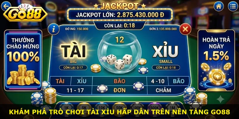 Khám phá trò chơi tài xỉu hấp dẫn trên nền tảng Go88