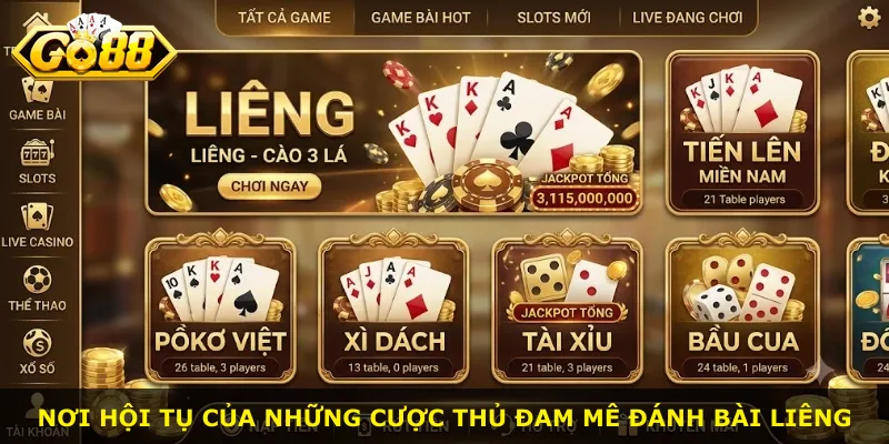 Nơi hội tụ của những cược thủ đam mê đánh bài Liêng