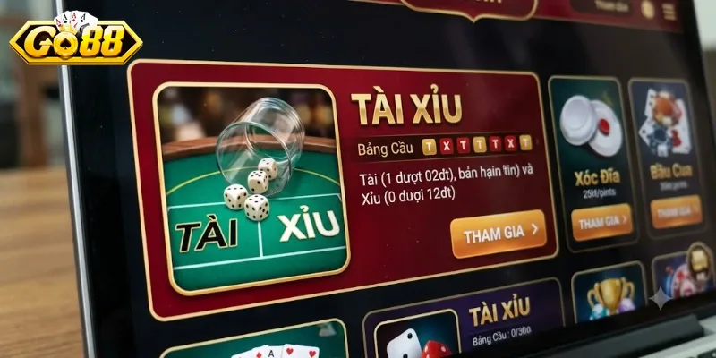 Tài Xỉu Mini Go88 Trải Nghiệm Nhanh, Thắng Lớn Liền Tay Mỗi Ngày
