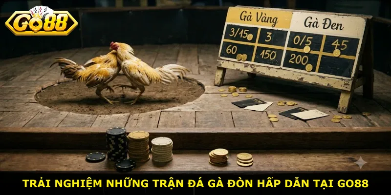 Trải nghiệm những trận đá gà đòn hấp dẫn tại Go88